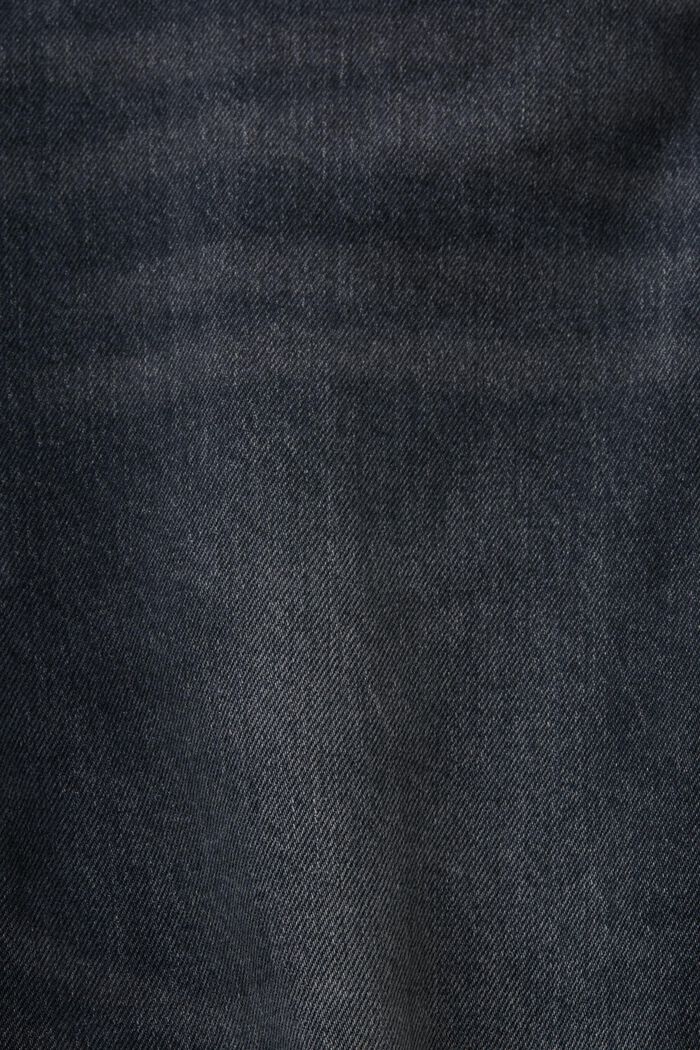 Lige retro-jeans med mellemhøj talje, BLACK MEDIUM WASHED, detail image number 6