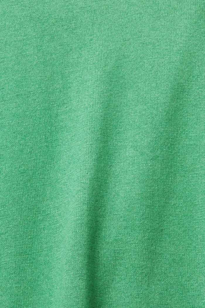Pullover med V-hals, GREEN, detail image number 1