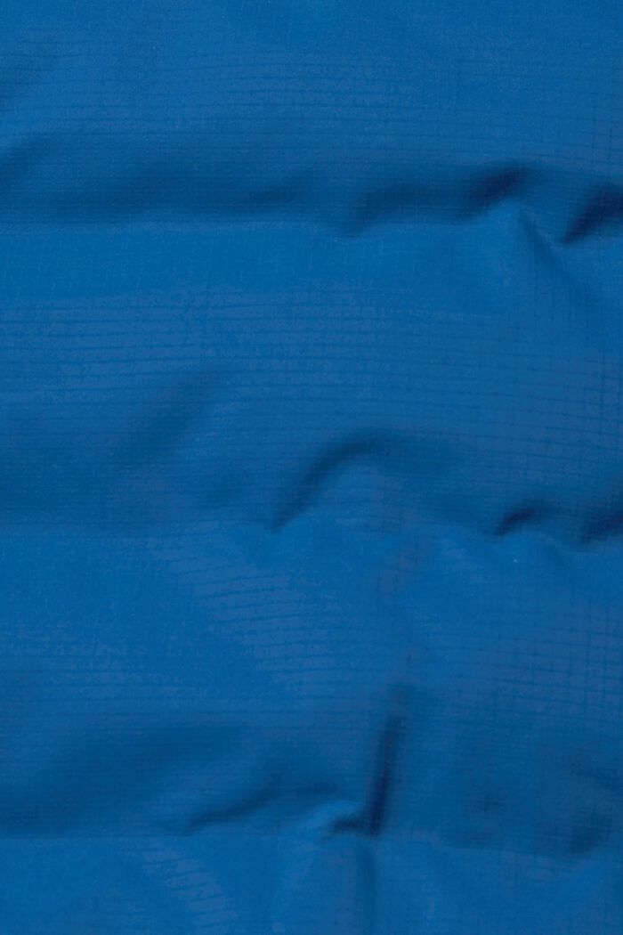 Quiltet jakke med hætte, PETROL BLUE, detail image number 1