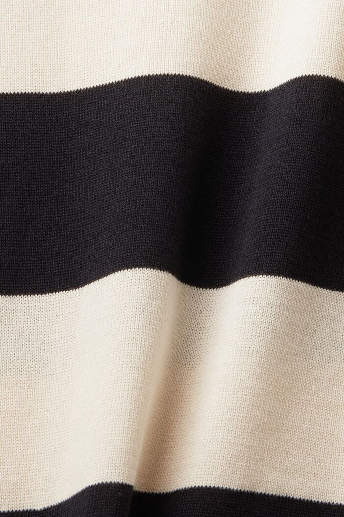 Stribet sweater uden ærmer, CREAM BEIGE, detail image number 5