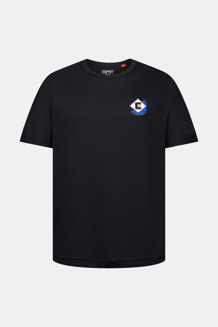 T-shirt med grafisk logo, BLACK, detail image number 6