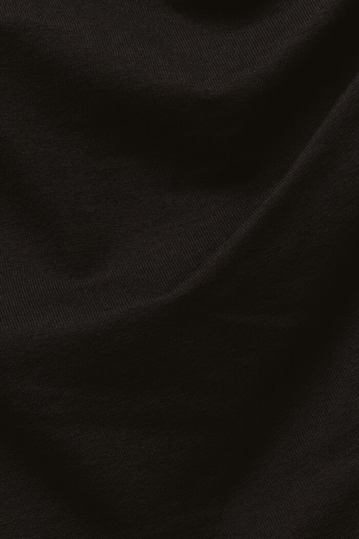 Jersey-jumpsuit i slå om-look, BLACK, detail image number 5