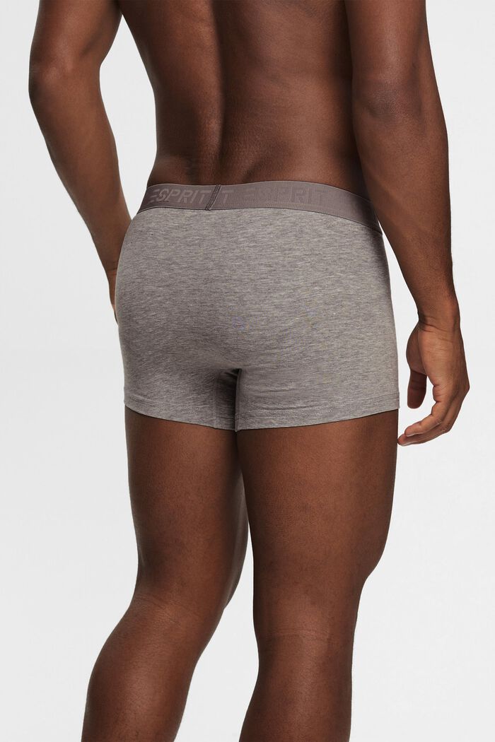 Multipakke med korte shorts i bomuldsstretch til mænd, GREY, detail image number 3