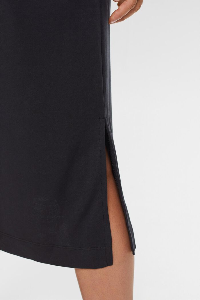 Midi-skjortekjole uden ærmer, BLACK, detail image number 4