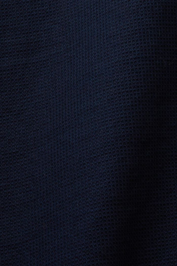 Skjorte med korte ærmer, 100 % bomuld, NAVY, detail image number 4