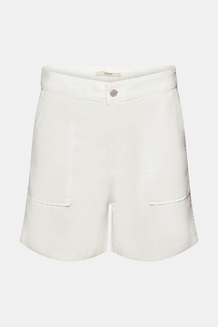 Twill-shorts, bomuldsmiks, WHITE, detail image number 6