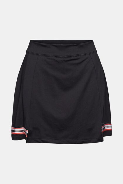 Genanvendte materialer: nederdel med integrerede shorts, E-DRY, BLACK, overview