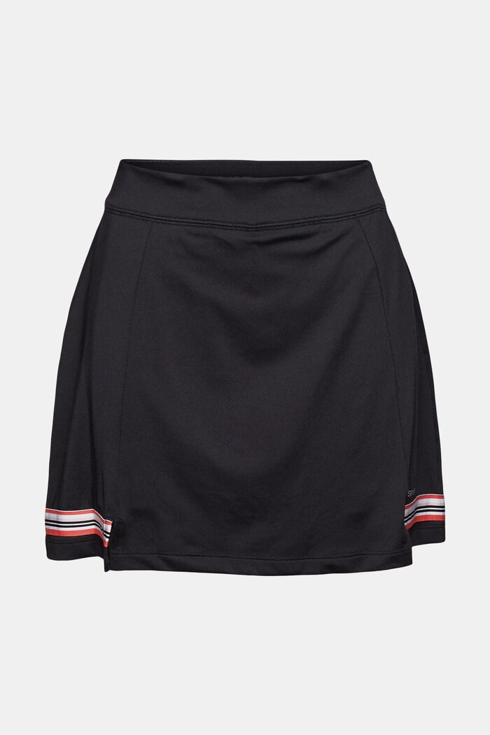 Genanvendte materialer: nederdel med integrerede shorts, E-DRY, BLACK, detail image number 5