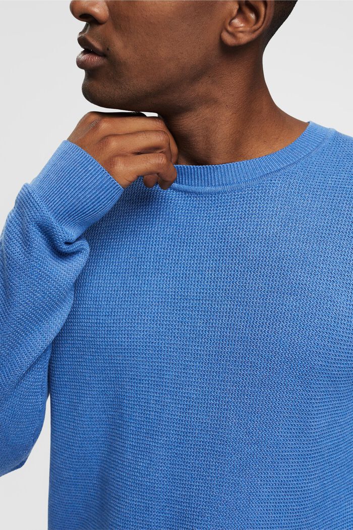Stribet sweater, BLUE, detail image number 0