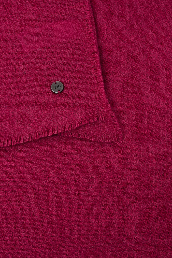 Blødt tekstureret tørklæde, DARK PINK, detail image number 1