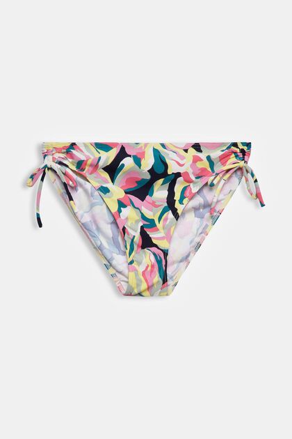 Carilo beach-bikinitrusser med blomsterprint, NAVY, overview