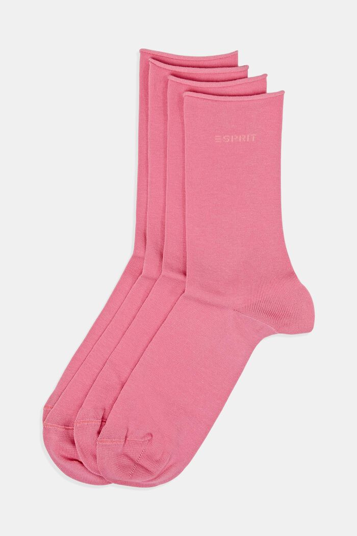 Pakke med 2 par sokker i groft strik, ROSE, detail image number 0