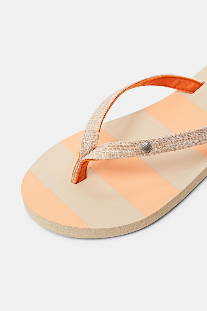 Flip flop-sandaler med tekstilremme, ORANGE, detail image number 3