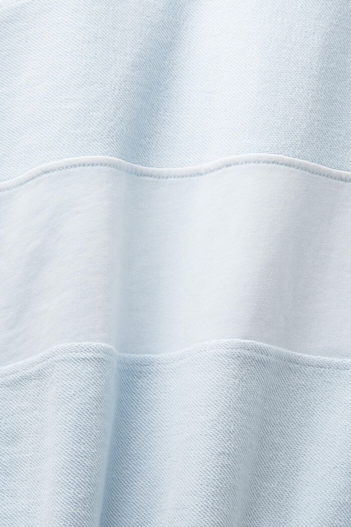 Tekstureret sweatshirt i økologisk bomuld, LIGHT BLUE, detail image number 5