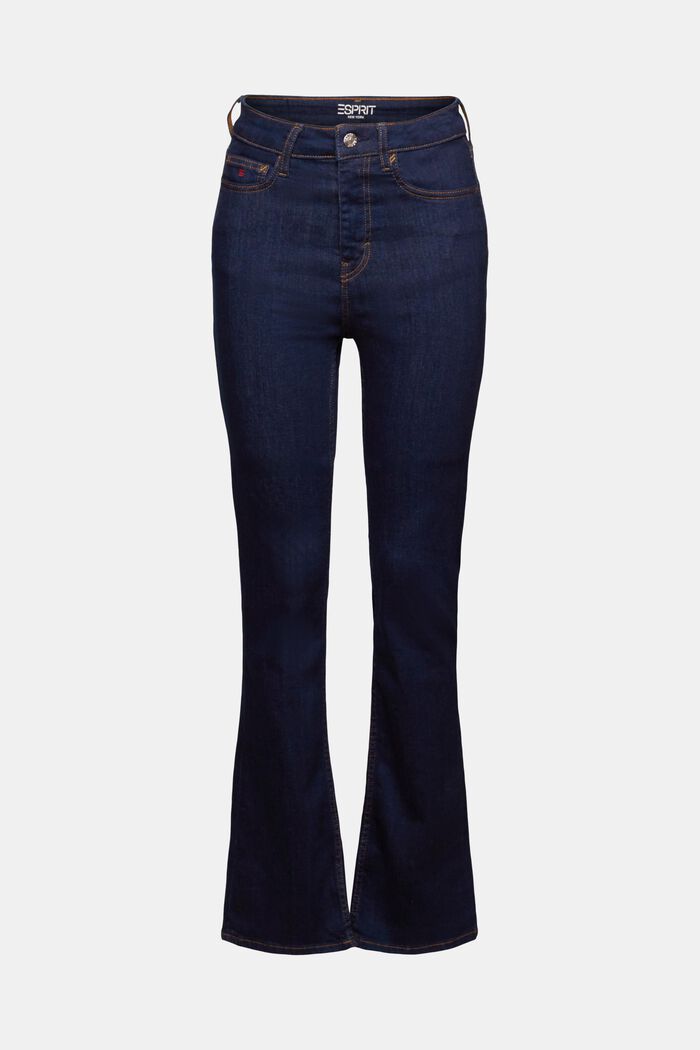 Bootcut-jeans med høj talje, BLUE RINSE, detail image number 6