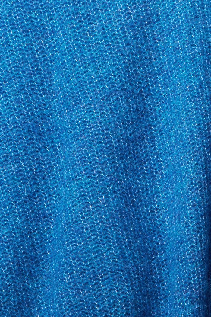 Med alpaka: cardigan i strik, BLUE, detail image number 1