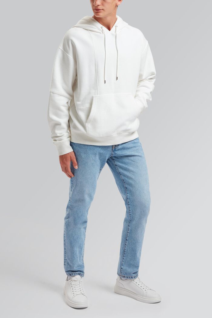 Unisex-sweatshirt i patchworklook, WHITE, detail image number 2