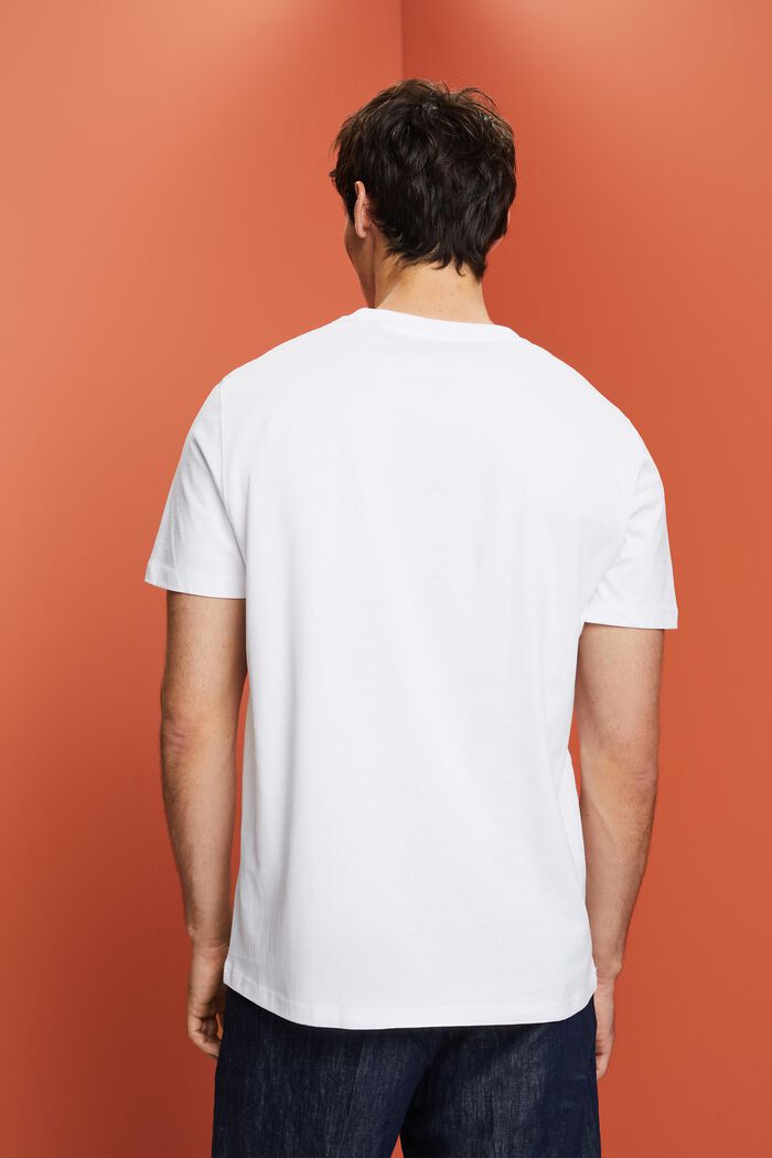 T-shirt med frontprint, 100 % bomuld, WHITE, detail image number 3