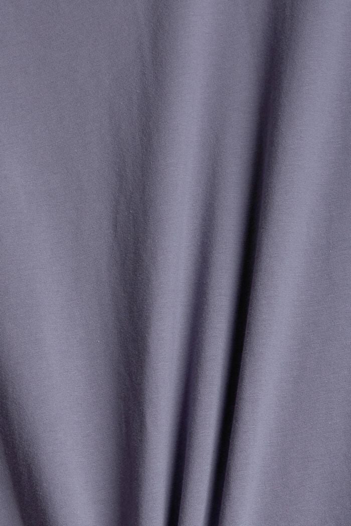 Pyjamasoverdel i økobomuld, GREY BLUE, detail image number 4