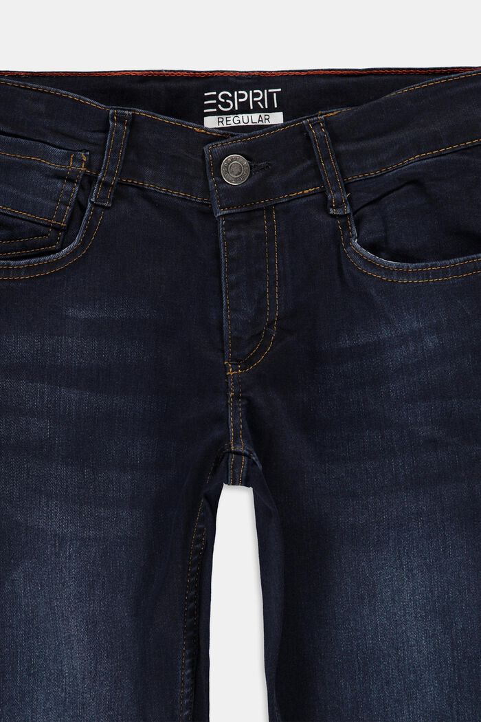 Jeans med justerbar linning, BLUE DARK WASHED, detail image number 2