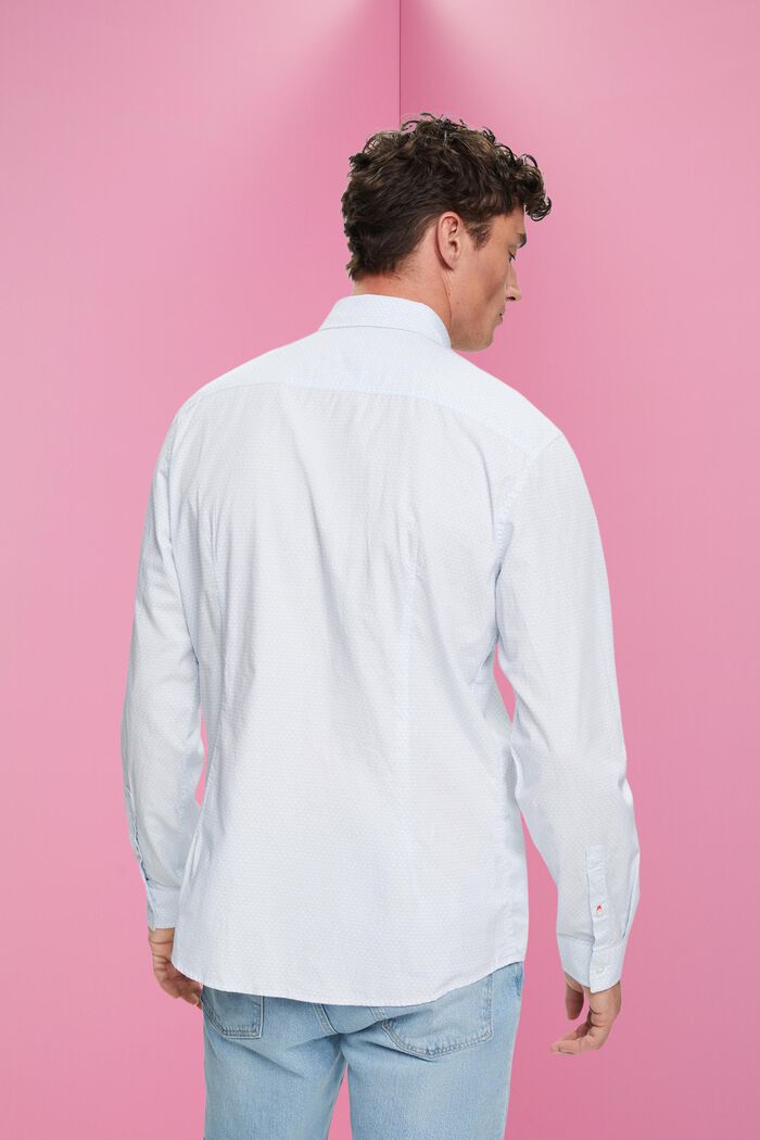 Skjorte i slim fit med allover-mønster, WHITE, detail image number 3