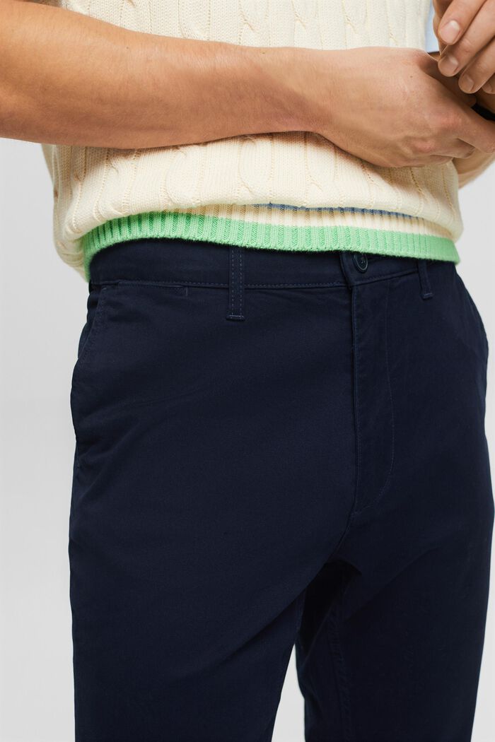Chinos med smalle ben, NAVY, detail image number 4