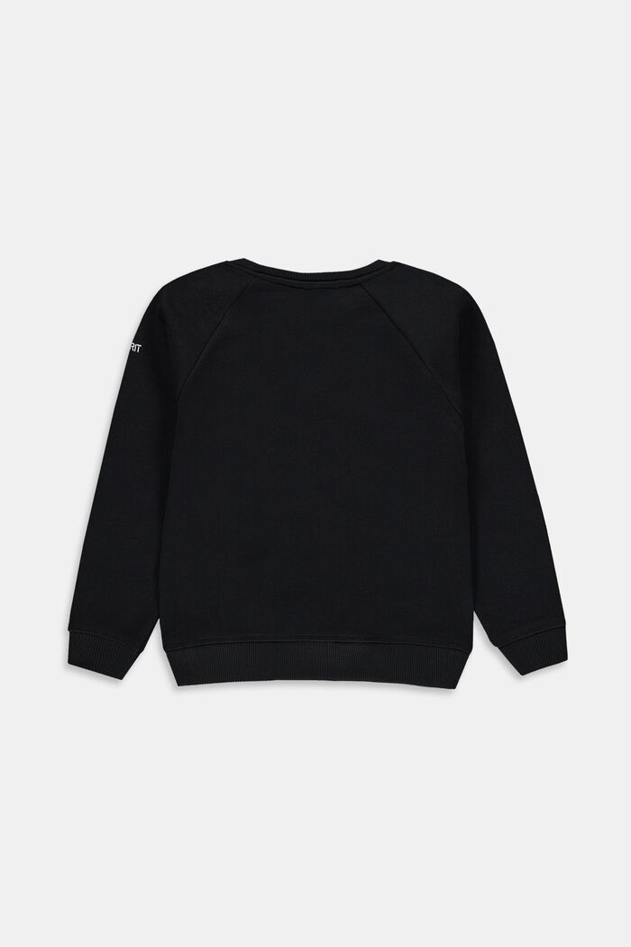 Sweatshirt i bomuld, BLACK, detail image number 1