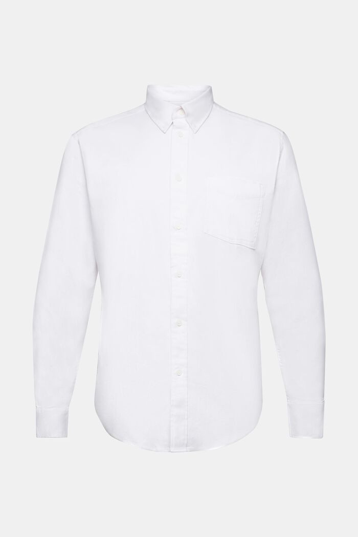 Regular fit-skjorte i twill, WHITE, detail image number 6