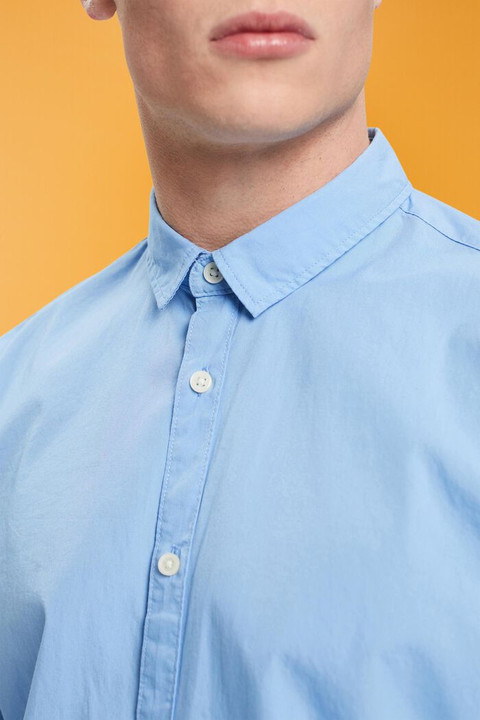 Slim fit-skjorte i bæredygtig bomuld, LIGHT BLUE, detail image number 2