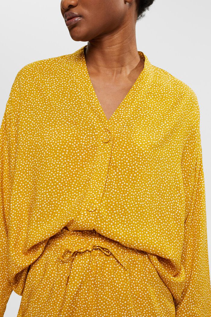 Pyjamas med prikker, LENZING™ ECOVERO™, HONEY YELLOW, detail image number 0