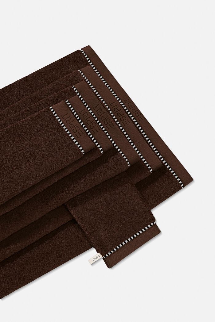 Med TENCEL™: Håndklædeserie af frotté, CHOCOLATE, detail image number 4