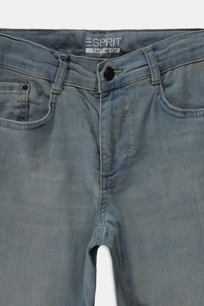 Jeans med justerbar livvidde, BLUE BLEACHED, detail image number 2
