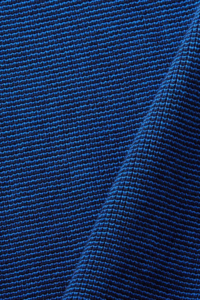 Stribet pullover med mock-rullekrave, NAVY, detail image number 5