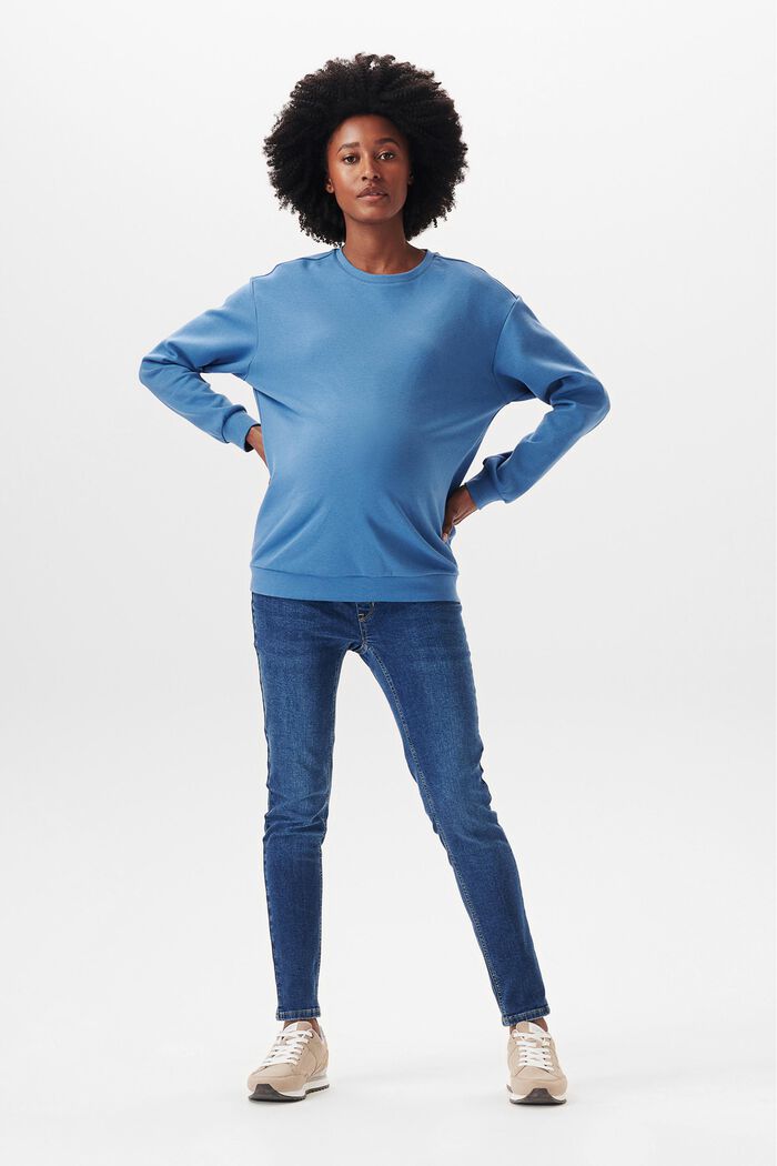 Sweatshirt med blødt finish, MODERN BLUE, detail image number 0