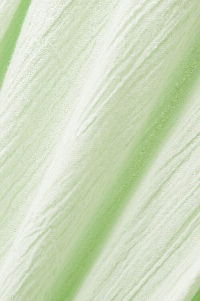 Bluse i tekstureret bomuld, CITRUS GREEN, detail image number 6