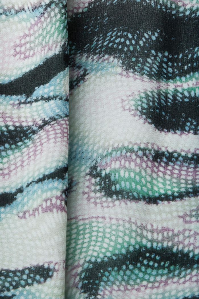 Genanvendte materialer: Midi-kjole af chiffon, EMERALD GREEN, detail image number 5
