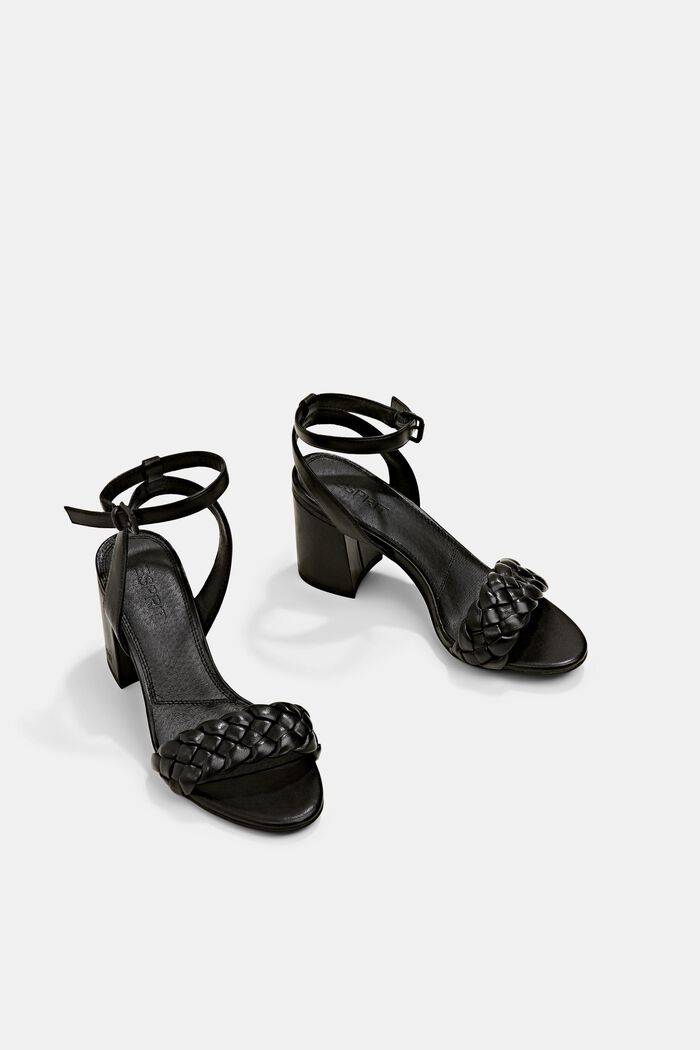 Sandaler med blokhæl, BLACK, detail image number 7
