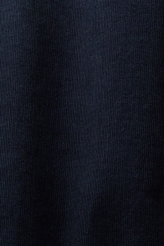 Fløjlsskjorte i 100% bomuld, PETROL BLUE, detail image number 5