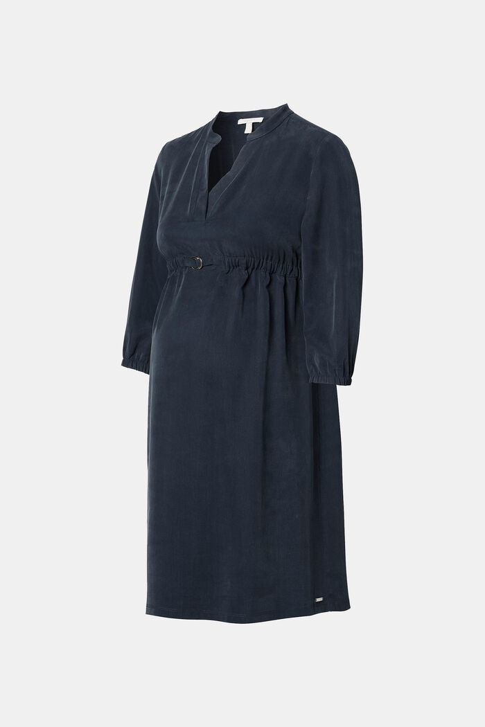 Kjole med elastisk linning, i 100% lyocell, NIGHT SKY BLUE, detail image number 4