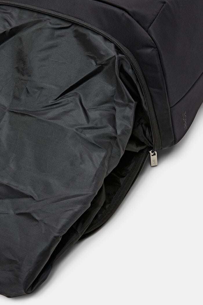 Duffel-rygsæk med lynlås, BLACK, detail image number 1