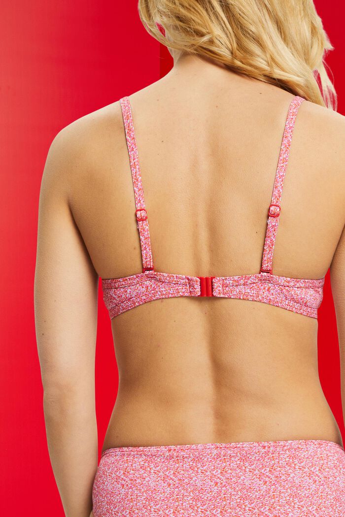 Polstret bikinitop med print, PINK, detail image number 3