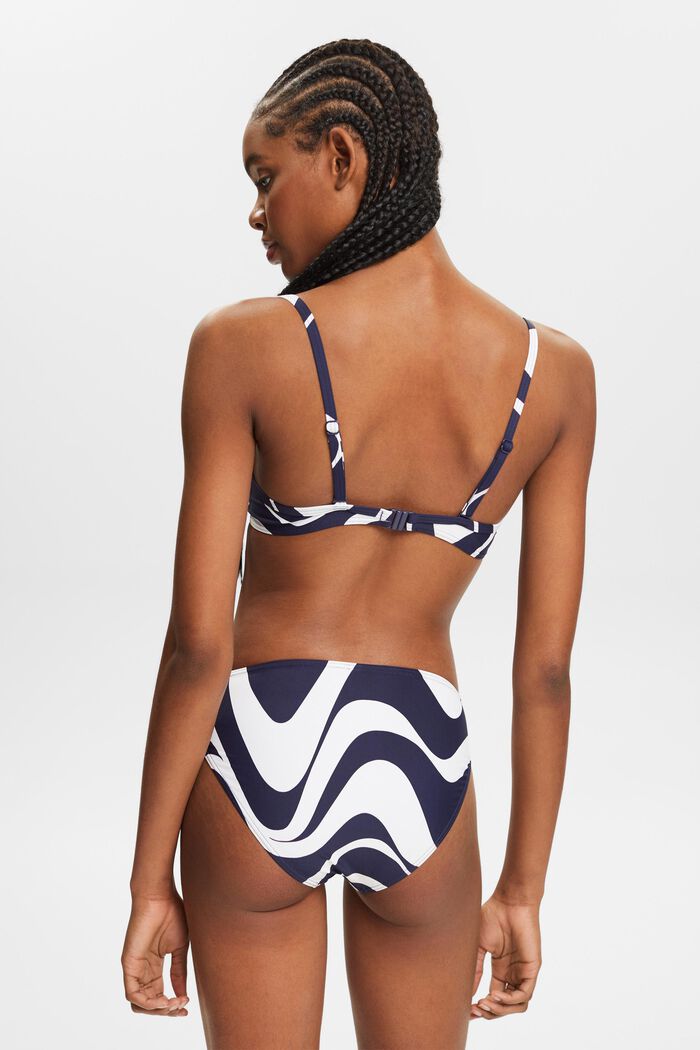 Polstret bikinitop med bøjle og print, NAVY, detail image number 3
