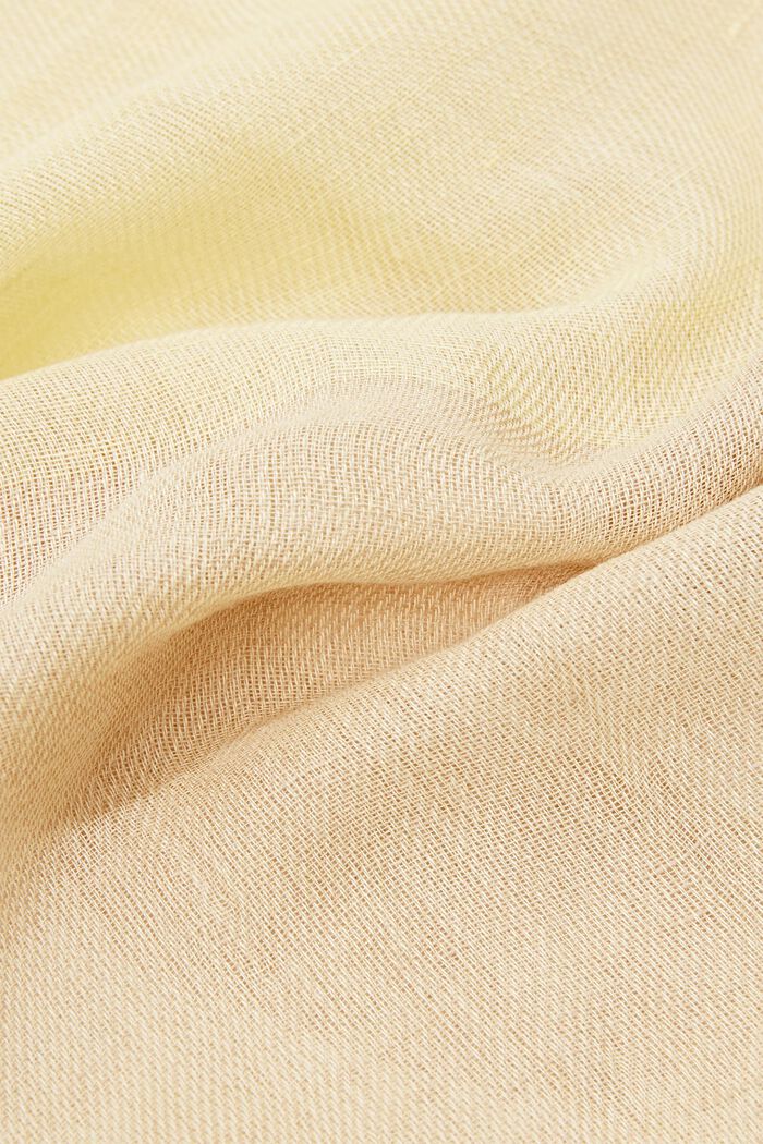 Af hørblanding: ternet tørklæde, PASTEL YELLOW, detail image number 2