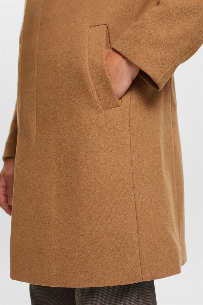 Frakke med aftagelig polstring, CAMEL, detail image number 5