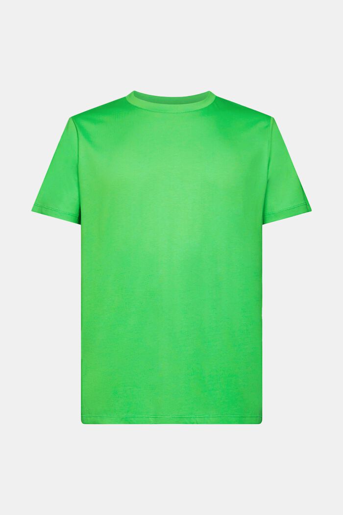 Jersey-T-shirt med rund hals, GREEN, detail image number 6