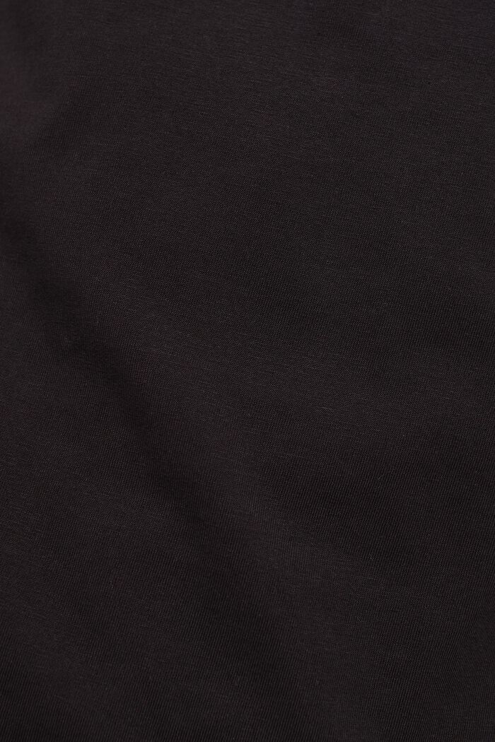Jersey-shirt med broderi, BLACK, detail image number 1