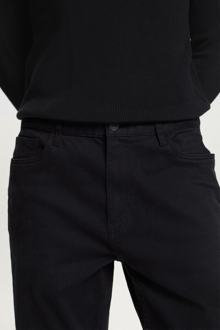 Klassiske lige bukser, BLACK, detail image number 2