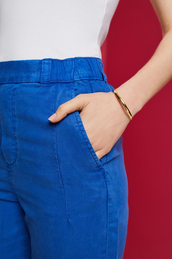 Cropped pull on-chinos, BRIGHT BLUE, detail image number 2