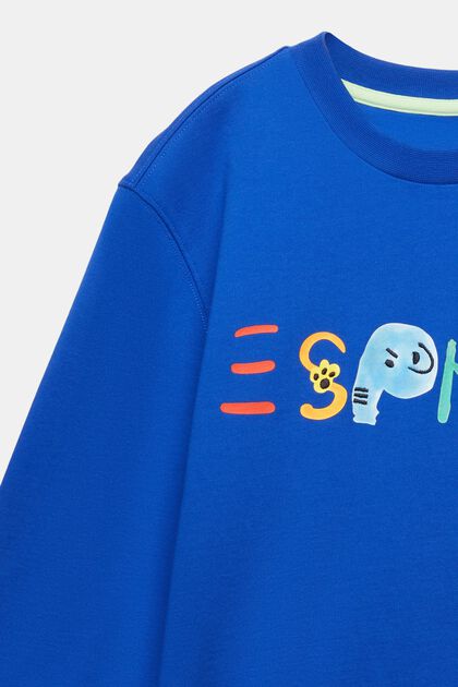 Sweatshirt i bomuld med logo