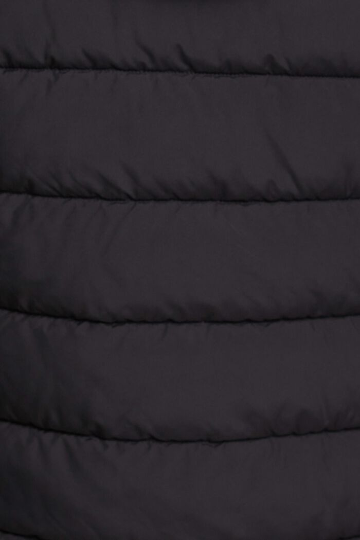 Quiltet jakke med inderside i kontrastfarve, BLACK, detail image number 1